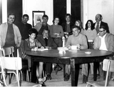 Paul Coto lors de la création du comité des fêtes de Claville